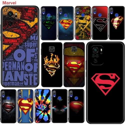 Silicone Cover Superheros Logo Marvel For Xiaomi Redmi Note 10 10S 9 9S Pro Max 9T 8T 8 7 6 5 Pro 5A Phone Case