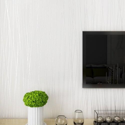 Modern 3d Stripe Embossed Wallpaper Classy Living Room Bedroom Decor Solid Color Wallpapers Self Adhesive Sticky Wall Paper W237