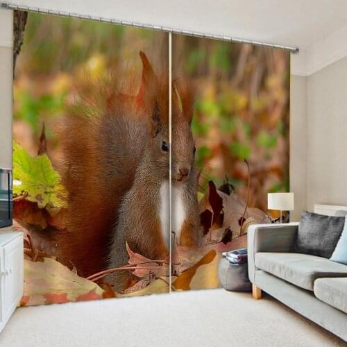 Morden 3d curtains 2 Panel/Set 3D Window Curtains Wolf Printing Drapes for Bedroom