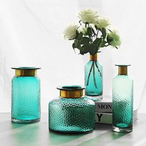Glass vase home decoration hydroponic dried flower desktop decoration