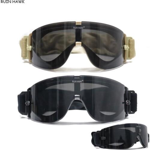 Tactical Combat Glasses Outdoor Hunting Hiking Fishing Cycling UV Protection Sunglasses Army Military Airsoft Protective Goggles