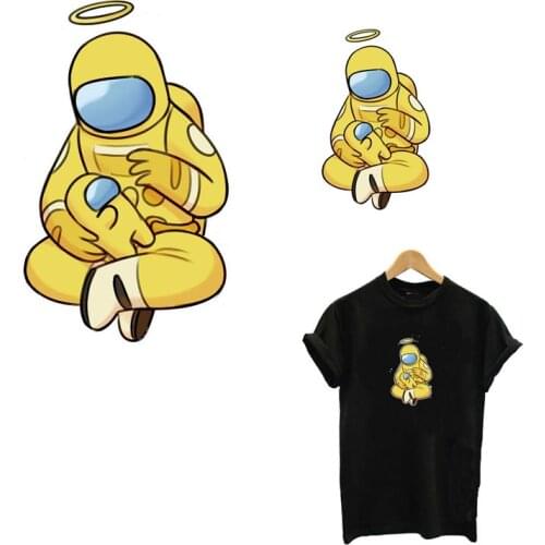Space Among Us Thermal Patches Iron On Transfer For Clothing DIY A-Level Washable Heat Transfer Clothes Sticker Decoration