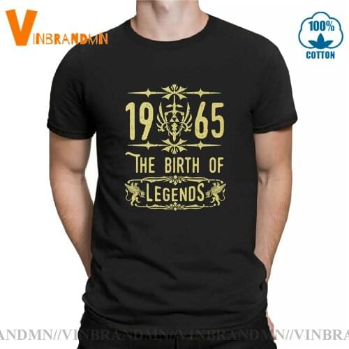 Vintage Made in 1965 T Shirts Fashion 1965 The Birth of Legends Tee Shirt Retro Streetwear Cool Tops Birthday Gifts T-Shirt