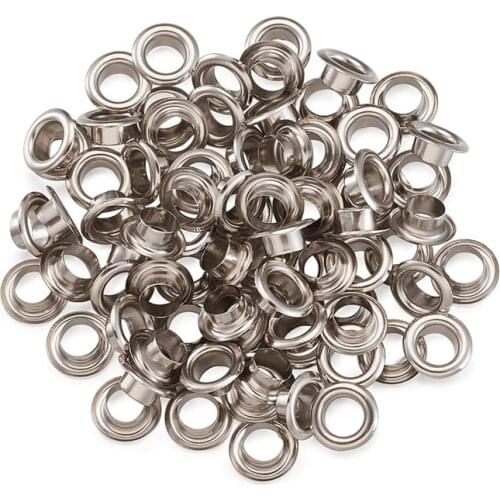 100pcs European Style Brass Eyelet Core Grommet for Large Hole Beads for Jewelry Making 8x3.5mm Hole: 5mm