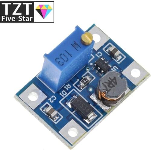 TZT 2-24V to 2-28V 2A DC-DC SX1308 Step-UP Adjustable Power Module Step Up Boost Converter for DIY Kit