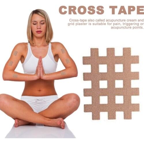 9Pcs Elastic Muscle Tape Elastic Breathable Spiral Cross Kinesiology Tape Physical Therapy Cross Tapes Sports Safety Equipment