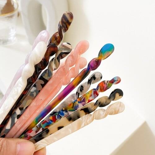 Acetate Hair Sticks Fashion Chinese Style Hairpins Hair Clips Pins Vintage Chopstick Wedding Headwear Hair Jewelry Accessories