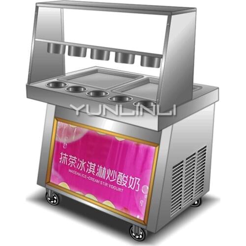 Fried ice cream machine commercial matcha Frying ice cream rolls Maker automatic stir-fried yogurt machine