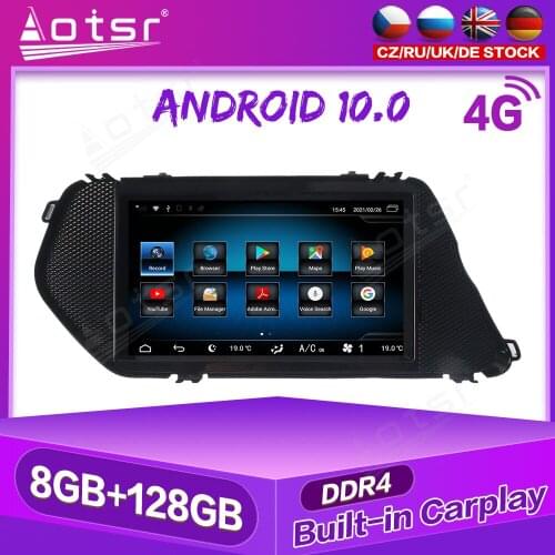Android Car GPS Navigation Multimedia Player Radio Stereo 4G LTE Carplay For Mercedes Benz GLK Class X204 2013 - 2015 Head Unit