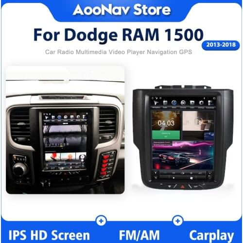 Android 9.0 Vertical Screen GPS navigation Car Multimedia For Dodge Truck 2013-2018 Car Autoradio Radio tap recorder headunit