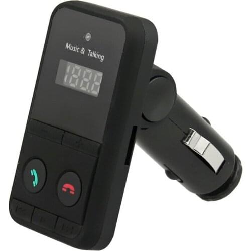 Bluetooth Wireless Car Kit Handfree LCD FM Transmitter Dual USB Car Charger 1A MP3 Music TF Card U Disk Player