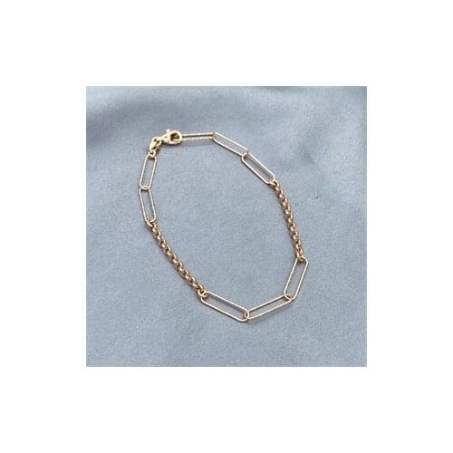 Rose Plated Ataçlı Chain Bracelet