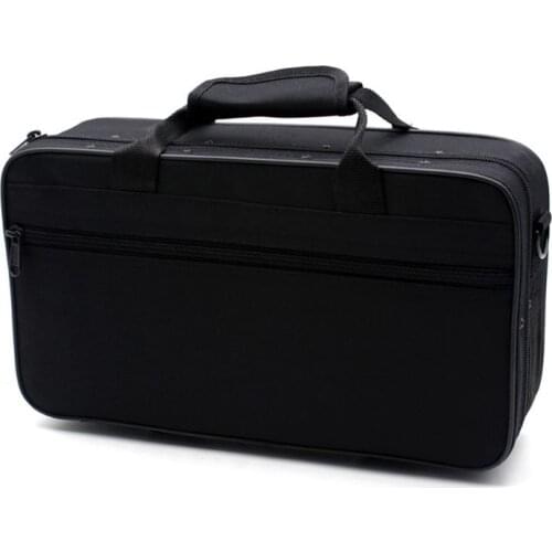 Black Foam Padded Thicken Oxford Cloth Sotrage Bag Clarinet Box Case with Handle Strap Clarinet Protection Accessories