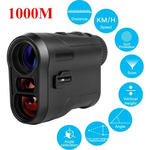 600M/1000M Laser Rangefinder Distance Meter Monocular Telescope for Golf Hunting Laser Meter Range Finder with Angle Measurement