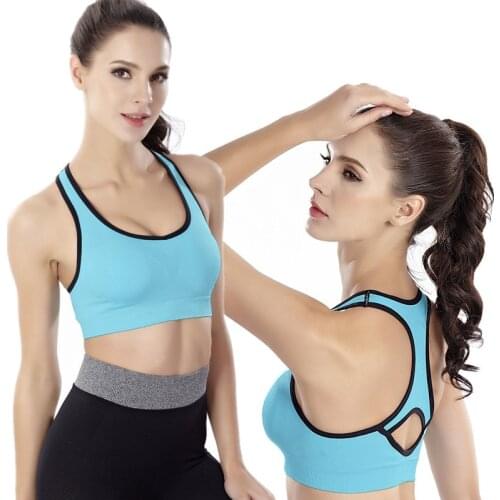 No steel ring shockproof underwear running fitness yoga vest bra large size activity vest female fixed gather breast shape