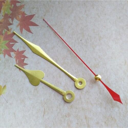 Wholesale 50Sets Gold Metal Quartz Clock Hands for DIY Wall Clock Arms