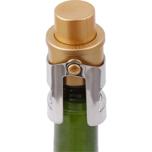 Portable Stainless Vacuum Pump Sealed Champagne Sparkling Wine Bottle Stopper Sealer Bar Wine Plug Liquor Flow Wine Bottle Cap