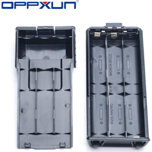 BaoFeng BF UV 5R UV5R Walkie Talkie Extended 6xAA Battery Case Shell Pack Black for UV5RE 5RE Tonfa TF UV985 TYT TH F8