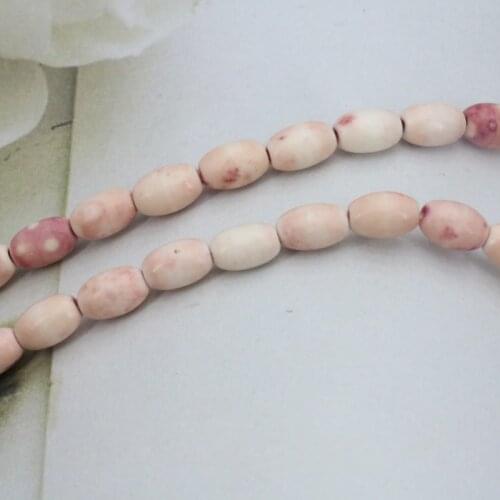 Riverstones Rice shape loose beads 5x8mm DIY 15 inches three colors can be selected jewelry making gift wholesale and retail