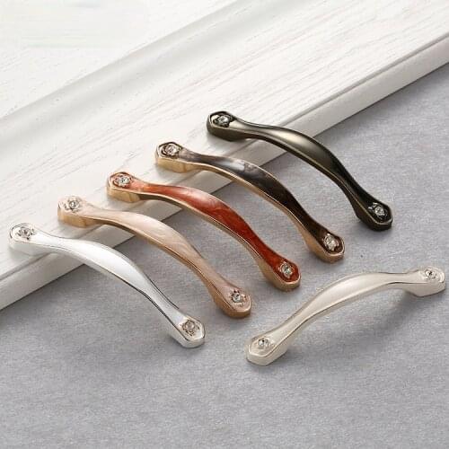 Ivory White Cabinet Handles Kitchen Cupboard Door Pulls Amber Red Drawer Knobs European Fashion Furniture Handle Hardware