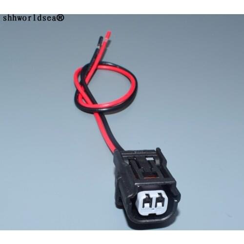 Shhworldsea 1.2mm 2pin for Honda CRV rhyme Odyssey water temperature sensor plug wire harness connector 6189-6905