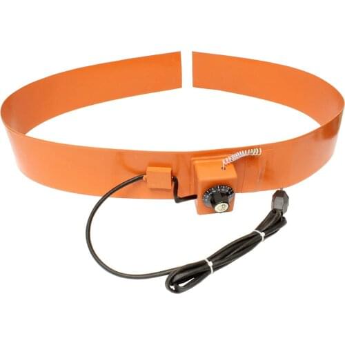 Silicone Heater Pad Drum Electric Heat Wrap Hot Heating Pad for 55 Gallon Barrel, 120V 1200 Watt – 4x70in