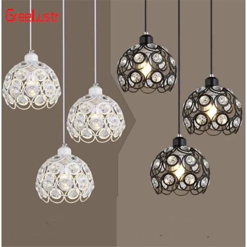 Modern Led Crystal Chandelier Lighting Hanging Lamp Suspension Luminaire Crystal Ball Lustres for Kitchen Light Fixtures