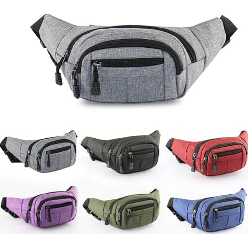 Outdoor Sports Bag New Men Women Waist Pack Waterproof Belt Bag Male Zipper Travel Chest Waist Bag Sports Accessories