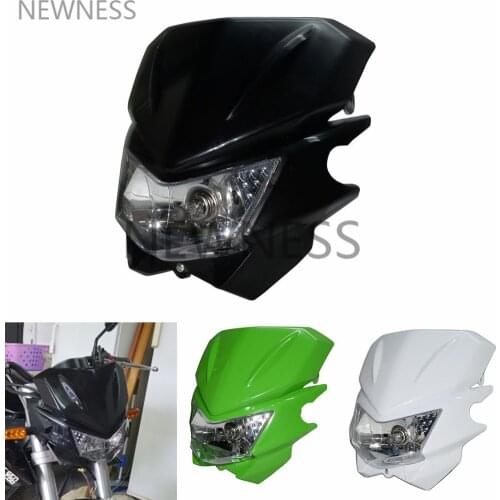 Universal Motorcycle Headlight Headlamp Fairing Dirt Bikes Off Road For KAWASAKI YAMAHA SUZUKI HONDA Dirt Bike
