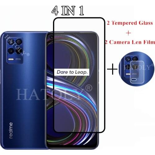 Full Cover Tempered Glass For Realme 8S 5G Screen Protector Camera Lens Film For Realme 8S 5G Glass For Realme 8S 8i 7i 8 7 5G