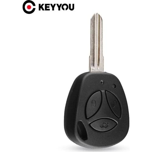 KEYYOU 3 Buttons Auto Car Key Shell Replacement For Lada Priora Kalina Vesta Grant Uncut Blade Auto Blank Remote Key Case Fob