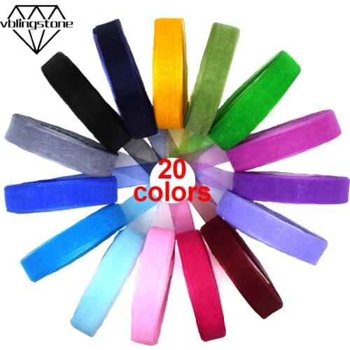 50Yard Multicolor Ribbon Organza Ribbon For Crafts Christmas Wedding Decoration Sewing Ribbon Gift Packing Wholesale Tape