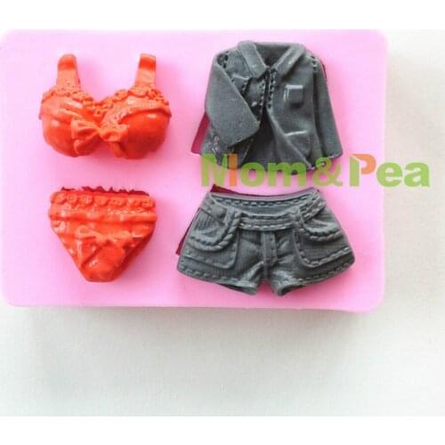 Free Shipping Underware Set Shaped Silicone Mold Cake Decoration Fondant Cake 3D Food Grade Silicone Mould 0272