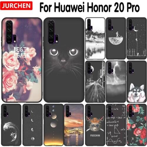 JURCHEN Cartoon Printing TPU Cover For Huawei Honor 20 Pro Case Silicone Soft Phone Back Cover For Huawei Honor 20Pro Case Coque