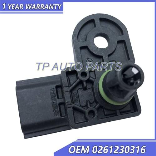 Boost Pressure Sensor Air Pressure Map Sensor OEM 0261230316 PE02K3239 Compatible With Mazda