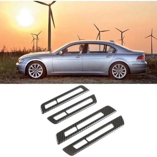 Car Door Seat Memory Button Switch Decoration Frame Trim Cover Sticker For-BMW 7 Series 2009-2014 Interior