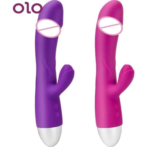 Dildo Rabbit Vibrator Vaginal Clitoris Stimulator Dual Vibration G Spot Massager Female Masturbation Sex Toys for Woman