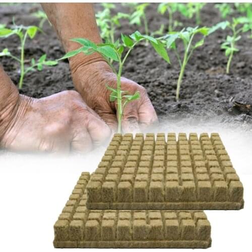 Farm, Garden Plant Seed Cultivation, Nursery Block Rockwool Sheet Block Propagation Cloning Seed Raising Hydroponic