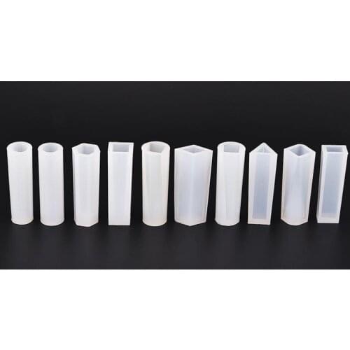 10pc/5pc/3pc/1pc Resin Molds Pendant 3D Long Pendant Shape Geometric Jewelry Silicone DIY Molds For DIY Jewelry Making Tools
