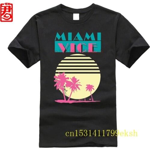 Tee Shirt Hipster Harajuku Brand Clothing T-shirt Shirtcity Miami Vice T-shirt