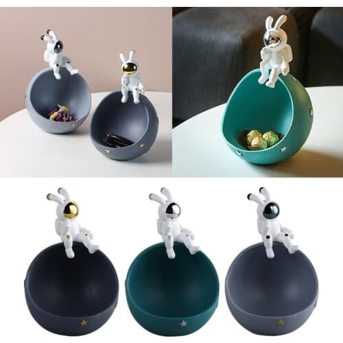 Art Sculpture Candy Dish Earring Jewelry Ornament Organizer Handmade Cute Annimal Sculpture Statue Handcrafted Figurine