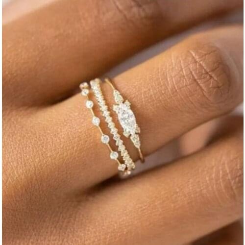 18K gold 0.7ct ring all have 3ring like the pciture