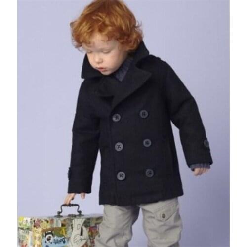 New 2018 childrens fashion casual woolen boy baby jacket retail clothes mens winter jacket jacket boy clothing 2~7 childrens