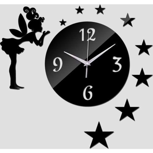 New Living Room Quartz Acrylic Wall Clock Europe Design Luxury Mirror Watch Clocks 3d Crystal Watches Gift