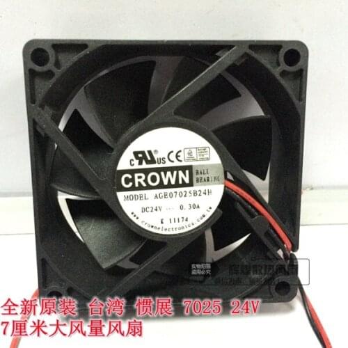 NEW FOR CROWN AGE070257025B24H 7CM 24V 0.3A 7CM cooling fan