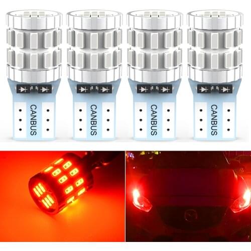 A Pack Canbus T10 led W5W led bulbs White 12V car Reading Lights Interior Dome Lights for Honda Civic Accord Crv Fit Jazz 3014SM