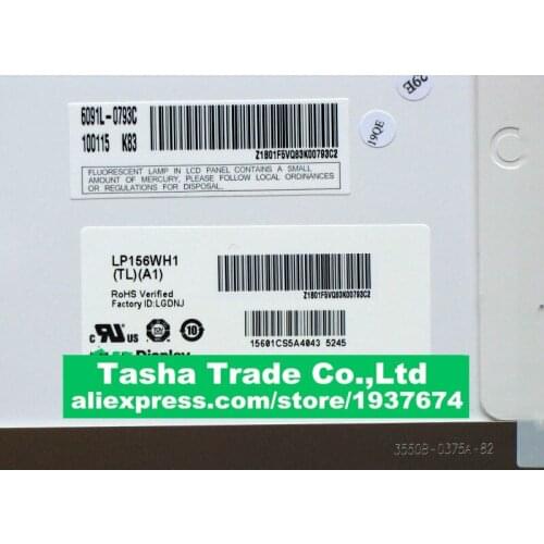 LP156WH1-TLA1 LP156WH1 TLA1 LCD Screen Dispaly Panel 1366*768 Test Before Shipping