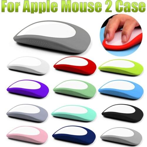 Anti-scratch Film Scrub Feel For Apple Magic Mouse 2 Soft Silicone Mouse Protective Case Anti-fall Mouse Case For Apple Mouse 2