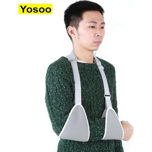 Shoulder Arm Support Posture Corrector Adjustable Shoulder Arm Sling Swathe Brace Reinforced Immobilizer Broken Forearm