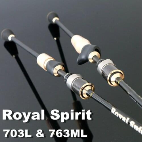 ROYAL SPIRIT 703 L & 763 ML Fast Action Spinning & Baitcasting Fishing rod 3 Sections Free Shipping